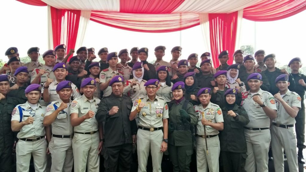 Wagub DKI Jakarta beserta jajaran Staff Menwa Jayakarta